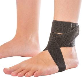 img 4 attached to Universal Plantar Fasciitis Ankle Brace with Heel Strap for Peroneal Tendonitis, Arch Pain Relief, PTTD, Achilles Tendonitis, and Sprains – Daytime Splint That Fits in Shoe