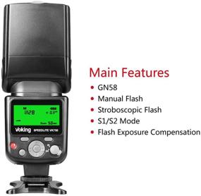 img 2 attached to VOKING VK750 Manual LCD Flash Speedlite: Universal Compatibility with Nikon, Pentax, Panasonic, Olympus, Fujifilm DSLR and Mirrorless Cameras