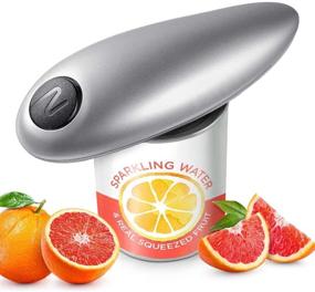 img 4 attached to Automatic Electric Can Opener for All Sizes, Smooth Edge Restaurant Gadget - Ideal for Chefs, Seniors & Arthritis (Silver)