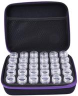 30-piece diamond painting accessory storage case: embroidery storage box for diamond art, jewelry, 📦 beads, rhinestones | organizer container holder for nail arts, cross stitch | shockproof zipper carry bag logo