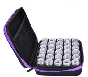 img 2 attached to 30-Piece Diamond Painting Accessory Storage Case: Embroidery Storage Box for Diamond Art, Jewelry, 📦 Beads, Rhinestones | Organizer Container Holder for Nail Arts, Cross Stitch | Shockproof Zipper Carry Bag