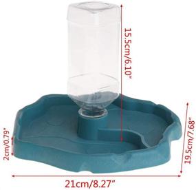 img 3 attached to 🦎 PIVBY Reptile Food Water Bowl: Automatic Dispenser Bottle for Lizards, Tortoises, and Reptiles - Convenient Turtle Feeders & Waterers for Gecko, Chameleon, and More!