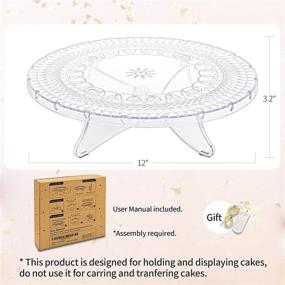 img 1 attached to 🍰 NWK Cake Plate" - "NWK Cake Plate: Enhance Your Dessert Display with Style and Functionality