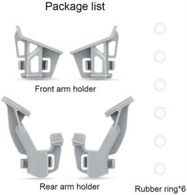 img 3 attached to 🚁 Enhance Your DJI Mavic Mini Drone: Hooshion Arm Strengthening Bracket & Clamp Arm Adapter Motor Arm Holder Accessories