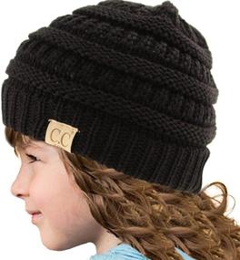 img 3 attached to ⚓ Boys' Chunky Stretchy Slouch Beanie Hat - Accessories in Hats & Caps