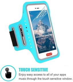 img 3 attached to 📱 Waterproof Running Armband Cell Phone Holder for iPhone 12 11 Pro MAX XS XR X 8 7 6S 6 Plus SE Galaxy LG - 6.7 inch