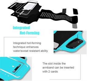 img 2 attached to 📱 Waterproof Running Armband Cell Phone Holder for iPhone 12 11 Pro MAX XS XR X 8 7 6S 6 Plus SE Galaxy LG - 6.7 inch