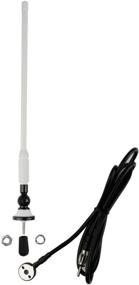 img 2 attached to 📻 Flexible Mast Waterproof Marine Radio Antenna - FM AM Rubber Duck Dipole for Boat Car ATV UTV RZR SPA - White
