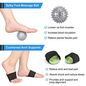 img 1 attached to Adjustable Night Splint for Plantar Fasciitis Relief - Black, Suitable Support Brace for Heel Pain, Achilles Tendonitis - Men & Women