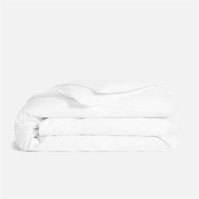 img 3 attached to True Luxury Egyptian Cotton Duvet Cover Set - 1000 Thread Count - Fits Mattress Up to 18'' Deep Pocket - 3 PC Twin/TwinXL - White