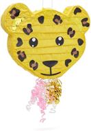 leopard pinata safari birthday decorations logo