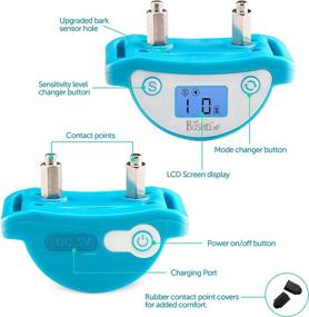 img 3 attached to 🐶 Boshel Dog Bark Collar: Upgraded Anti Bark Electric Collar for Small, Medium & Large Dogs - Beep, Vibration & Safe Static Shock - Rechargeable & Waterproof