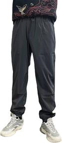 img 2 attached to Stay Stylish and Safe at Night with LZLRUN Rainbow Reflective Shorts Pants for Men