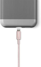 img 1 attached to 📱 Amazon Basics 1-Ft Rose Gold MFi Certified USB-A to Lightning Cable for iPhone & iPad