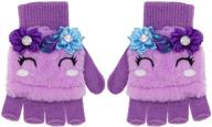 🦄 newfancy unicorn fingerless convertible knitted accessories for girls and cold weather logo