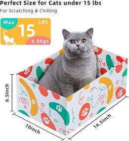 img 2 attached to 🐱 DOKDAK Cat Scratcher Box: Sofa Furniture Protection, Training Toy Refill - Ultimate Scratching Solution for Cats!