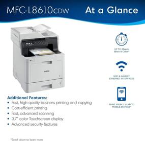 img 2 attached to 🖨️ Brother MFC-L8610CDW Color Laser Printer, Wireless All-in-One Printer, Automatic Duplex Printing, Mobile Printing and Scanning, Amazon Dash Replenishment Compatible