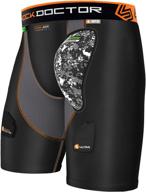 🏒 shock doctor ultra compression short with hard cup for hockey and more - ideal for adult men logo