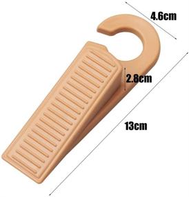 img 3 attached to 🚪 Pack of 3 Rubber Door Stopper Wedges with Hook – Prevents Lock-Outs and Keeps Doors Open