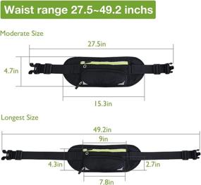 img 2 attached to MOYOSPOR Беговая талия Увлажняющая талия Светоотражающая Водонепроницаемая дорожная
