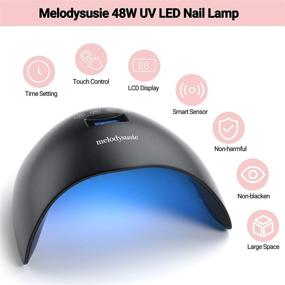 img 3 attached to 💅 MelodySusie UV LED Nail Lamp 48W: Professional Nail Dryer for Gel Polish - Upgraded with LG Chips, Touch Control, Sensor, and 4 Timer Settings