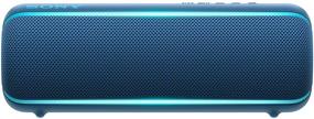 img 4 attached to Sony SRS-XB22 Портативная колонка с Bluetooth: водонепроницаемая беспроводная колонка для вечеринок со вспышкой линейного света - громкий звук для телефонных звонков, Bluetooth-колонки - голубой цвет.