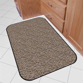 img 3 attached to 🏞️ Premium Prest-O-Fit Decorian 3 Piece RV Rug Set in Peppercorn Black - Superior Quality and Style