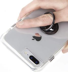 img 4 attached to 📱 Case-Mate Solid Black Phone Holder Grip Stand - Universal RINGS