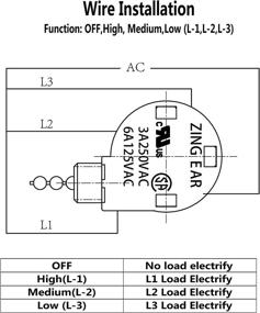 img 3 attached to 🌀 Efficient Aiwode Ceiling Fan Switch for Optimal Speed Control, 3 Speed 4 Wire Pull Chain Replacement Switch, Nickel, 2-Pack