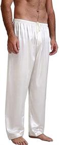 img 2 attached to Sleepwear Bottoms Drawstring Loungwear X Large Men's Clothing