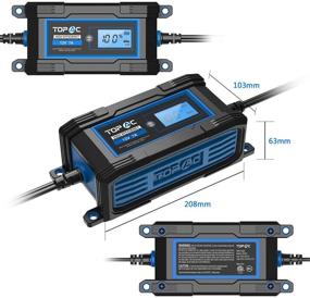 img 1 attached to ⚡️ Efficient TOPAC 3.5/7A 6/12 Volt Automatic Car Battery Charger: Ideal for Automotive, Motorcycle, Boat & Marine, RV, Toys, Power Tools, Lawn & Garden Battery Systems