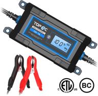 ⚡️ efficient topac 3.5/7a 6/12 volt automatic car battery charger: ideal for automotive, motorcycle, boat & marine, rv, toys, power tools, lawn & garden battery systems logo