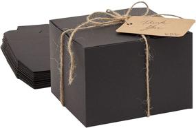 img 2 attached to Черные бумажные коробки для шпагата 5X5X3 5