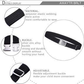 img 2 attached to 🏻 WELROG Boys' Accessories: Toddler Elastic Belts with Adjustable Stretch