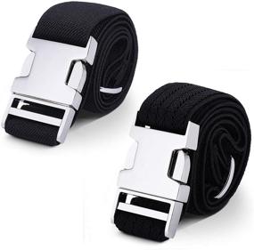 img 4 attached to 🏻 WELROG Boys' Accessories: Toddler Elastic Belts with Adjustable Stretch