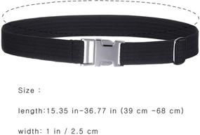 img 3 attached to 🏻 WELROG Boys' Accessories: Toddler Elastic Belts with Adjustable Stretch
