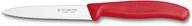 🔪 victorinox swiss classic 4 inch spear tip paring knife: serrated blade & vibrant red handle logo