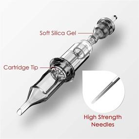 img 1 attached to 🔪 Wormhole Tattoo Cartridge Needles: 50pcs Assorted Round Liner Mixed 3RL 5RL 7RL 9RL 11RL (#12 Standard RL)