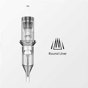 img 2 attached to 🔪 Wormhole Tattoo Cartridge Needles: 50pcs Assorted Round Liner Mixed 3RL 5RL 7RL 9RL 11RL (#12 Standard RL)