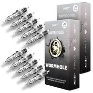 🔪 wormhole tattoo cartridge needles: 50pcs assorted round liner mixed 3rl 5rl 7rl 9rl 11rl (#12 standard rl) logo