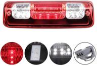 high mount waterproof dual row led 3rd third tail rear brake light cargo lamp replacement for 2004 2005 2006 2007 2008 ford f-150 lincoln mark lt (red lens) logo