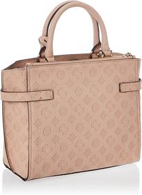 img 3 attached to GUESS Bea Society Satchel Almond Women's Handbags & Wallets for Satchels