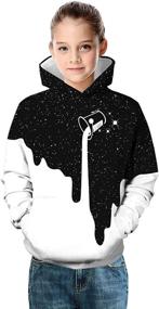 img 1 attached to Hoodies Pullover Sweatshirts Pocket Graphic Boys' Clothing in Fashion Hoodies & Sweatshirts