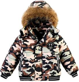 img 4 attached to 🧥 Insulated Snowsuit Outerwear for Boys: Toddler Jacket for Cold Weather - Jackets & Coats