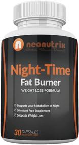 img 4 attached to 💤 Neonutrix Night-Time Fat Burner Formula: Powerful Weight Loss Capsules for Men/Women, Amino-Acids Based Nocturnal Dietary Supplement, Boosts Metabolism & Enhances REM Sleep - 30 Capsules, Made in USA