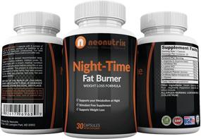 img 2 attached to 💤 Neonutrix Night-Time Fat Burner Formula: Powerful Weight Loss Capsules for Men/Women, Amino-Acids Based Nocturnal Dietary Supplement, Boosts Metabolism & Enhances REM Sleep - 30 Capsules, Made in USA