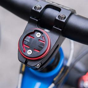 img 4 attached to 🚲 CYSKY Garmin Edge Mount: Bike Stem Top Cap Holder for Garmin Bryton Cycling GPS Computer - Compatible with Garmin 1000/820/810/800/520/510/500/200 & Bryton 530/330/310/100 (Black/Red)