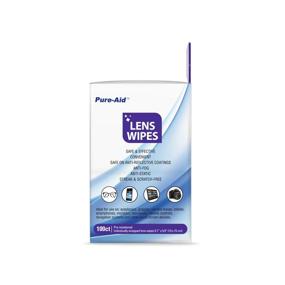 img 2 attached to 👓 100ct Individually Wrapped Pure-Aid Lens Wipes: Ideal for Eyeglasses, Camera Lenses, Smart Phones, and More (1pk)