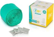 👶 пакеты для пеленания jasclair diaper pail (100 штук) - совместимы с ведром ubbi - прочные мусорные мешки с управлением запахом бамбуковым углем логотип