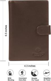 img 2 attached to 🛂 Genuine Leather Passport Holder: The Ultimate Travel Accessory for Blocking and Security